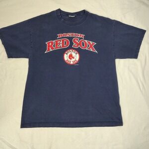MLB Boston Red Sox T Shirt Mens XL Navy Blue Vintage 2003 Graphic Tee